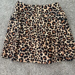 Leopard Print Women's Skorts small built in shorts with pockets animal kingdom
